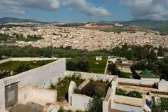 Panoramic view over the medina of Fes from the hills
