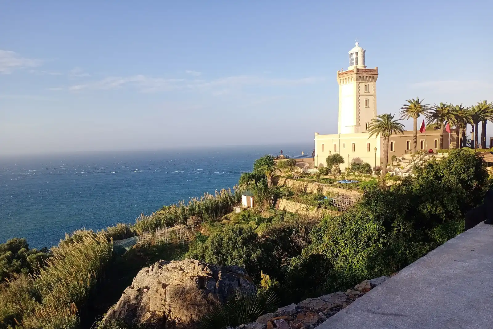 Cap Spartel lighthouse above the Strait of Gibraltar, near Tangier
